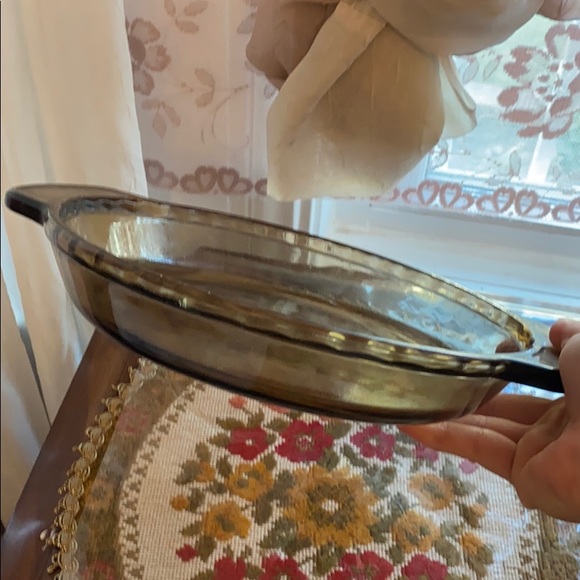 Anchor Hocking Other - Anchor Hocking Amber Deep Pie Plate Ovenware